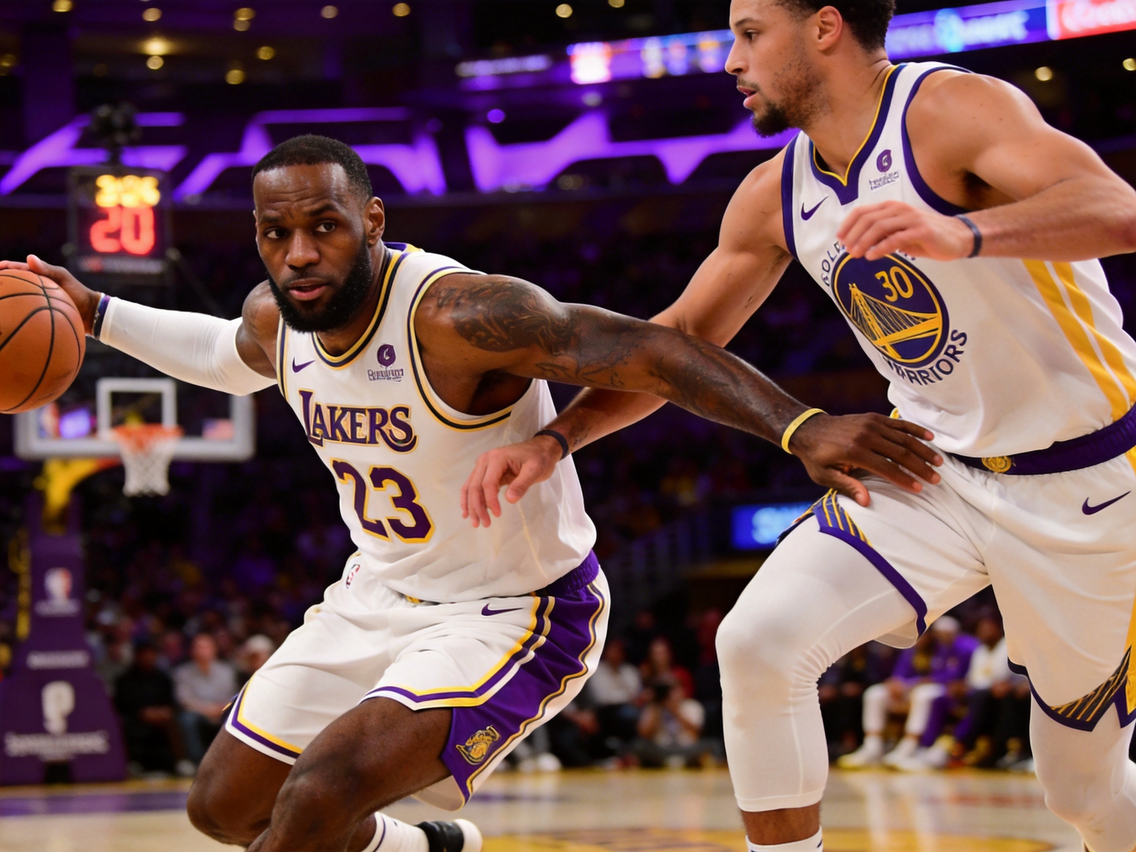 NBA比赛 球员突破上篮